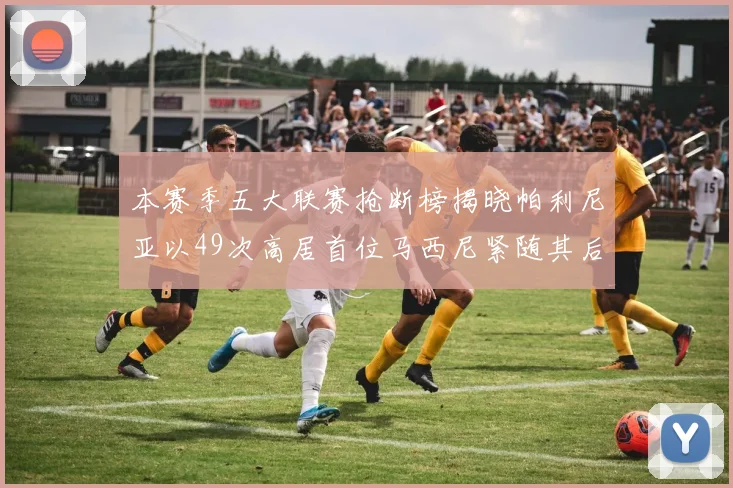 本赛季五大联赛抢断榜揭晓帕利尼亚以49次高居首位马西尼紧随其后